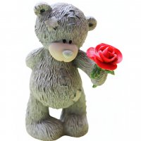 Тедди с розой 3D элит-форма