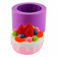 Тортик фруктовий 215 г 3D силіконова еліт-форма