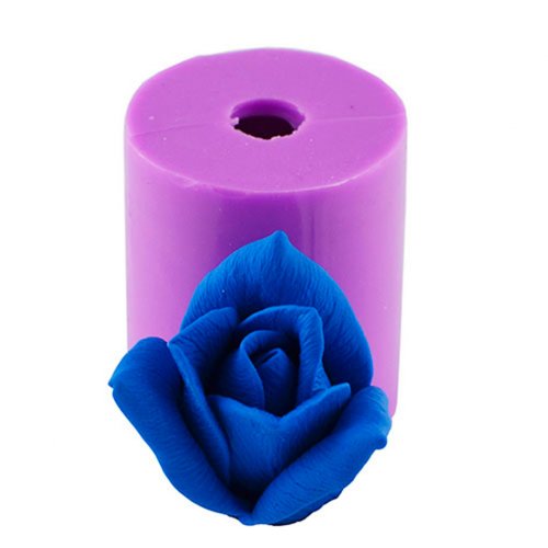 Rose Dallas half-opened bud 3d silicone mold