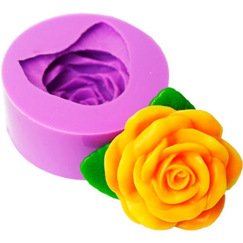 Роза Фрезия с листиком 3D элит-форма