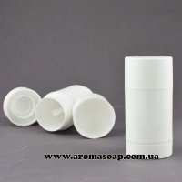 Флакон для твердого дезодоранту білий 50 г (пластик)