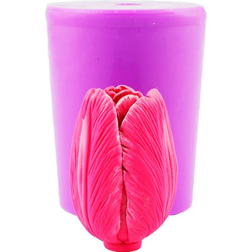 Тюльпан бутон полураскрытый 3D элит-форма