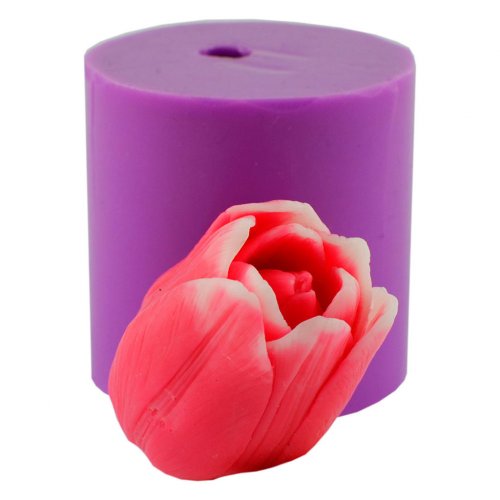 Tulip Jack Pot half-opened 3D silicone mold