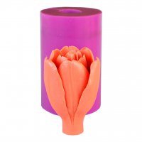 Тюльпан розкритий Тріумф Shirley Dream 42 г 3D силіконова еліт-форма