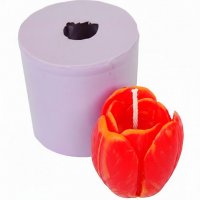 Тюльпан в бутоне для свечей 3D элит-форма