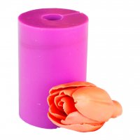 Тюльпан закрытый Триумф Shirley Dream 44 г 3D силиконовая элит-форма