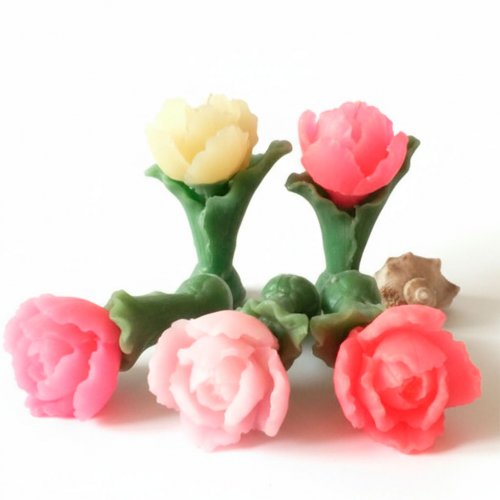 Tulip 3D silicone mold