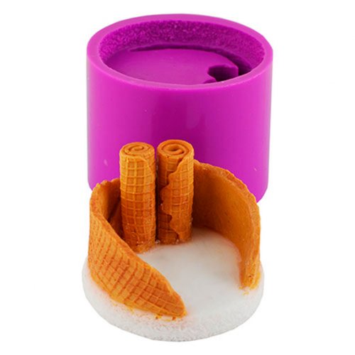 Waffle cake with berries 90 g 3D silicone elit-mold