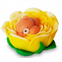 Мишка в цветке 3D элит-форма