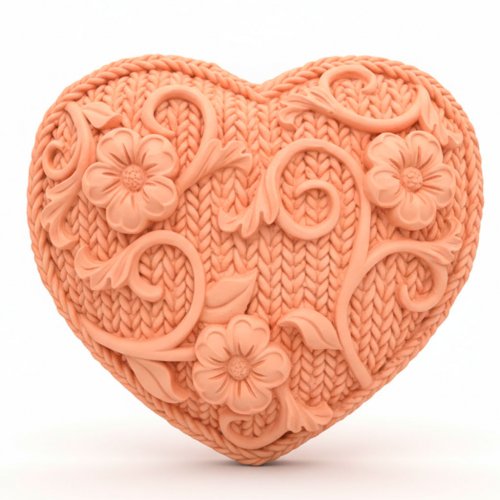 Вязаное сердце элит-форма