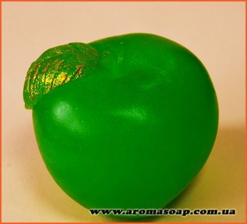 Apple with leaf 3D silicone mold
