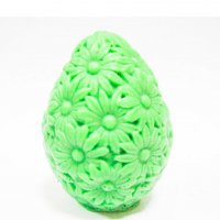 Egg in daisies 3D silicone mold