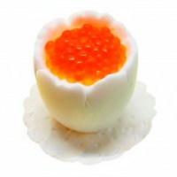 Egg with caviar 3D silicone mold