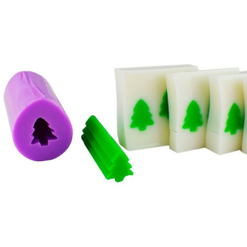 Christmas tree (for bar soap) silicone mold