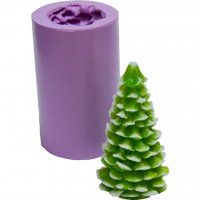 Christmas tree in the snow 3D silicone mold