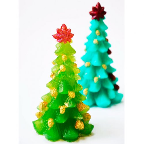 Christmas tree with cones 3d silicone mold