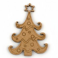 Заготівля для декорування Ялинка з іграшками 041 МДФ