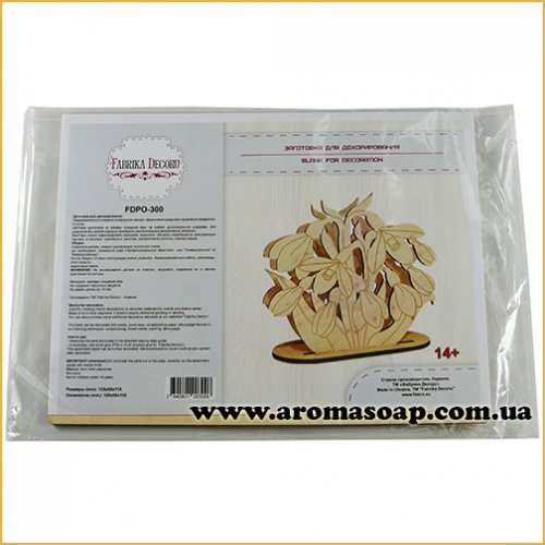 Blank for decoration Napkin holder Snowdrops 300 1pc