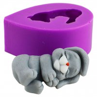Sleeping Bunny 3D silicone mold
