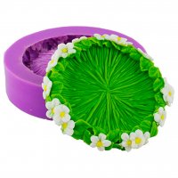 Зелена галявина в квітах 3D еліт-форма