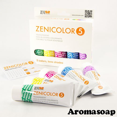 Набір пігментів ZeniColor, Словаччина 5 шт по 30 г